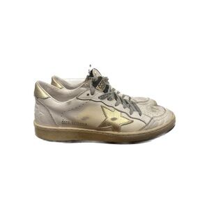 Golden Goose Ballstar Sneaker, White/Gold